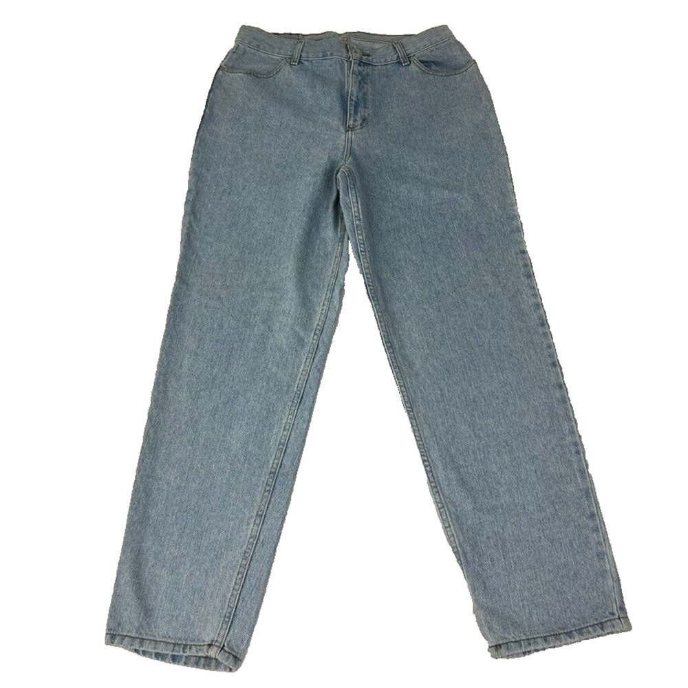 Faded Glory Jeans Womens 16 average Mom Jeans High Waist Tapered Leg Relax Fit